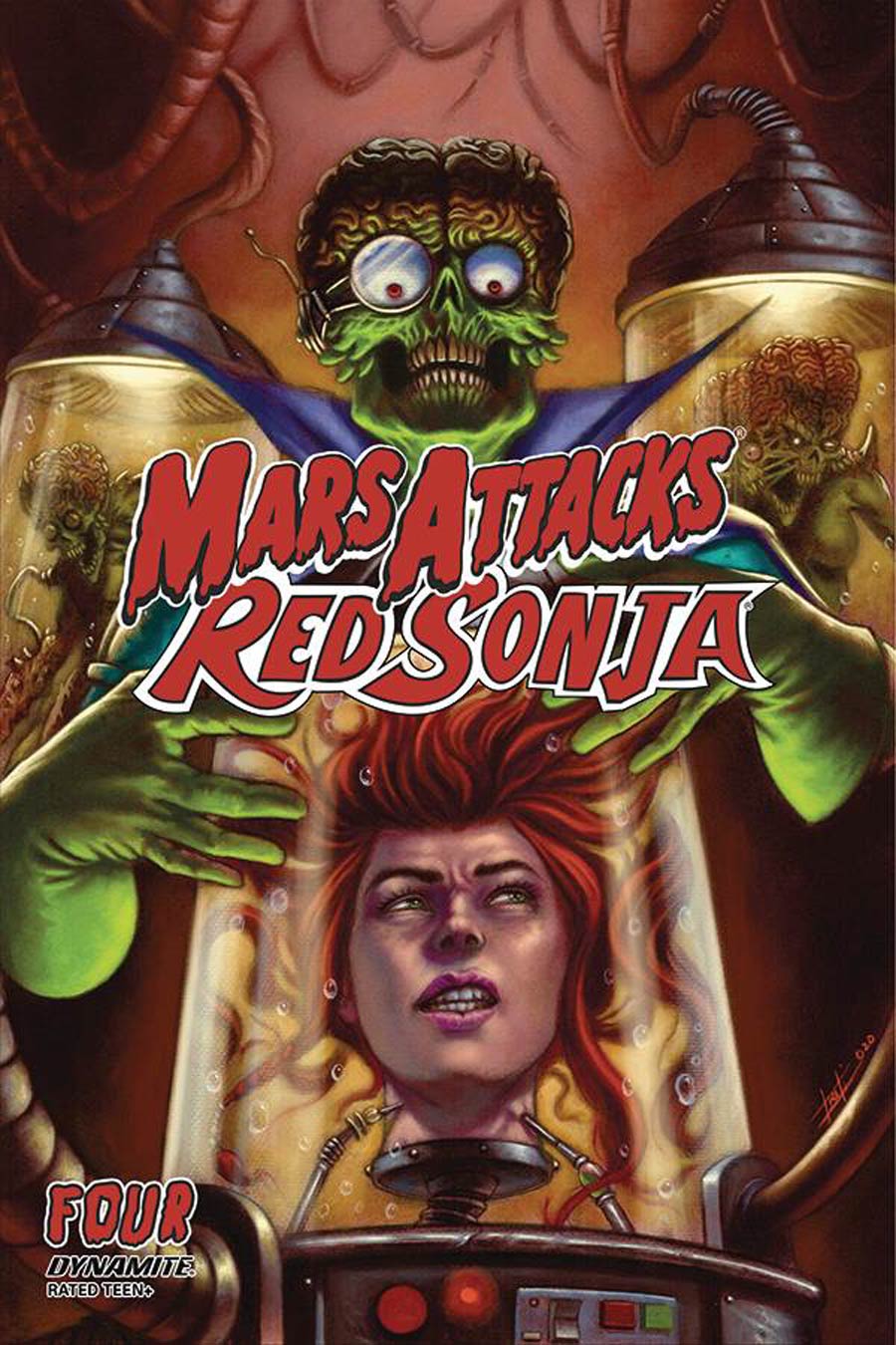 Mars Attacks Red Sonja #4 Cover B Variant Luca Strati Cover