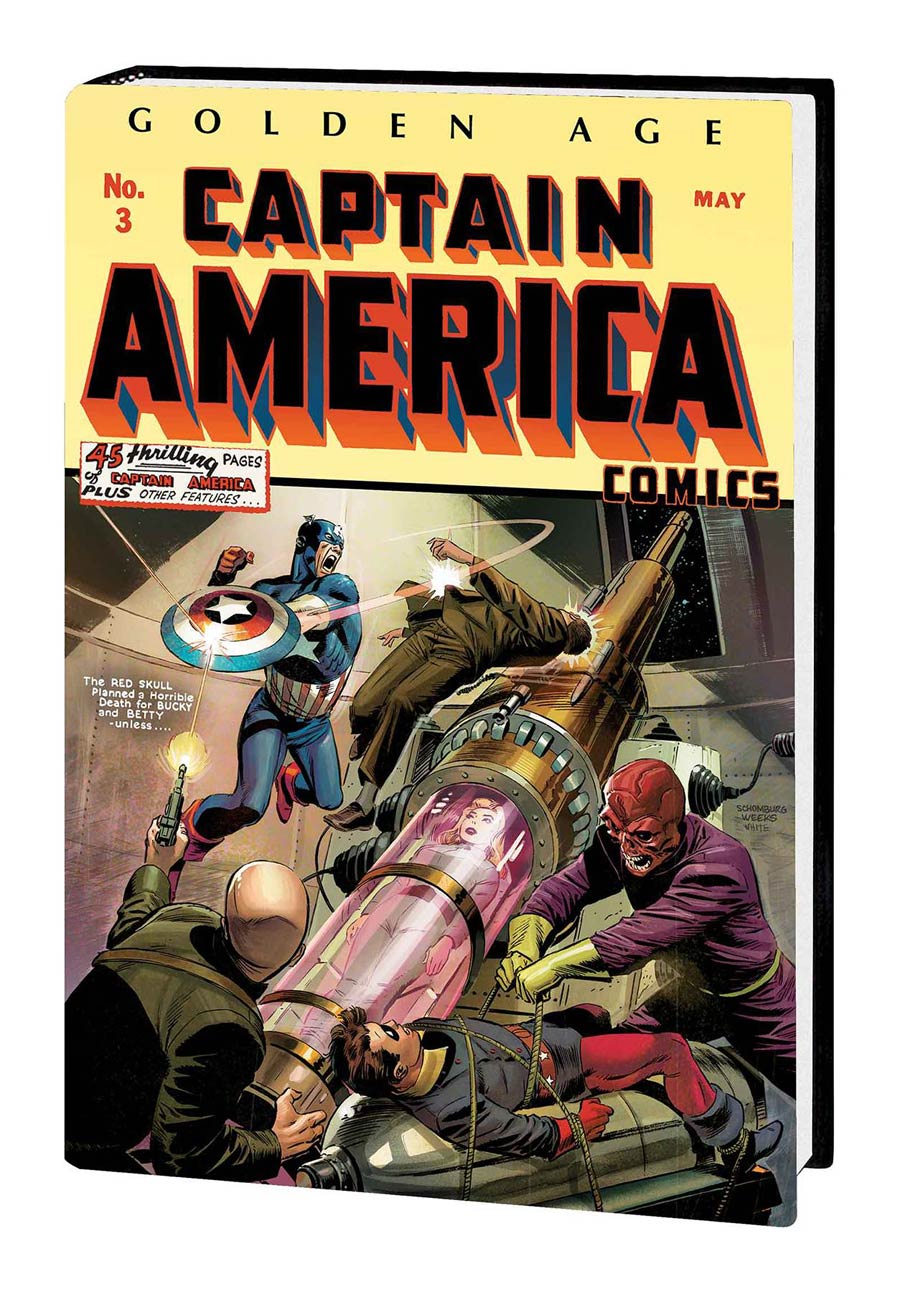 Golden Age Captain America Omnibus Vol 1 HC Book Market Lee Weeks Cover New Printing