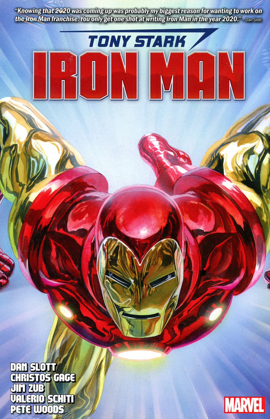 Tony Stark Iron Man By Dan Slott Omnibus HC Direct Market Alex Ross Variant Cover