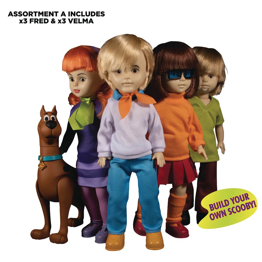 Living Dead Dolls Scooby-Doo & Mystery Inc Build-A-Figure Collection Assortment Case A