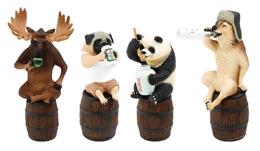Animal Life Tipsy Mini Figure Blind Mystery Box 6-Piece Display