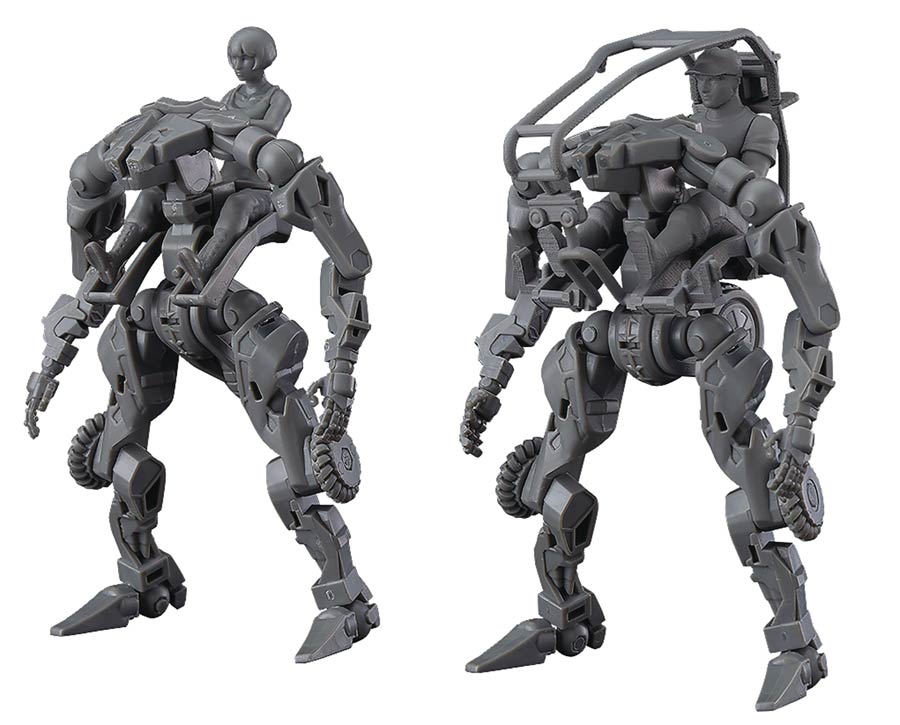 Obsolete Moderoid Multi-Purpose Exoframe Gray Plastic Model Kit