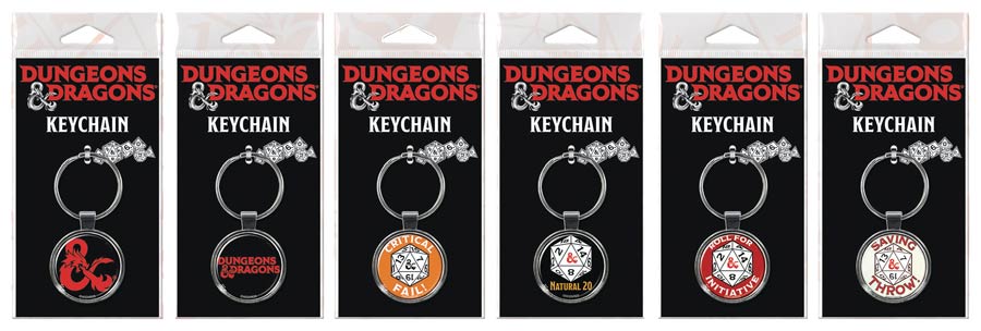 Dungeons & Dragons Keychain 36-Piece Assortment Case