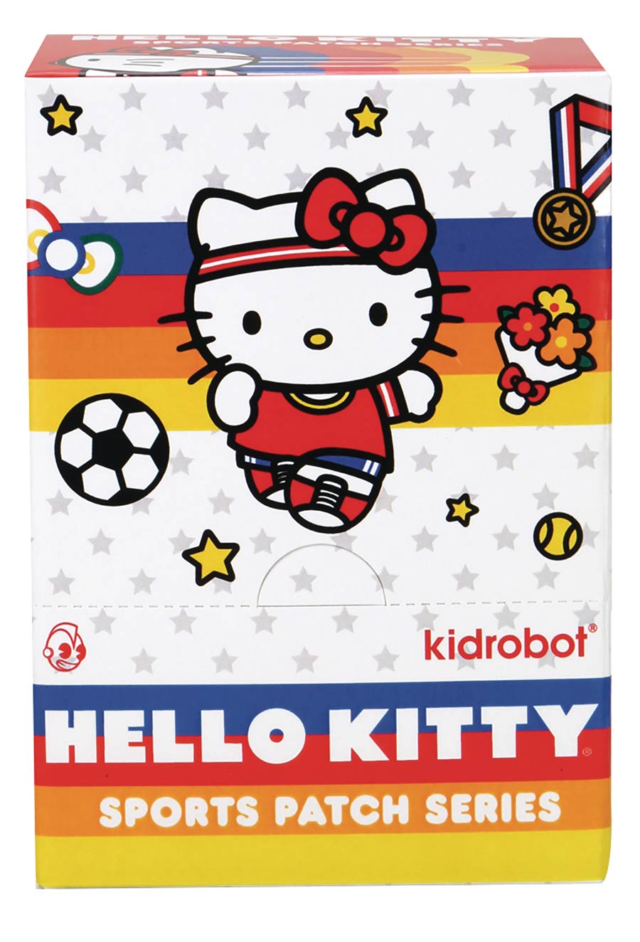 Hello Kitty Sports Embroidered Patch Blind Mystery Box 24-Piece Display