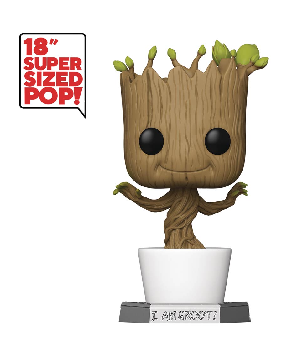 POP Guardians Of The Galaxy Dancing Groot 18-Inch Vinyl Bobble Head