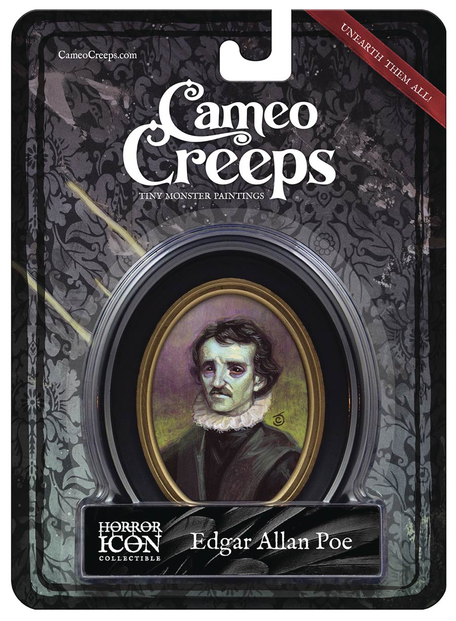 Cameo Creeps Mini Cameo Portrait - Edgar Allan Poe