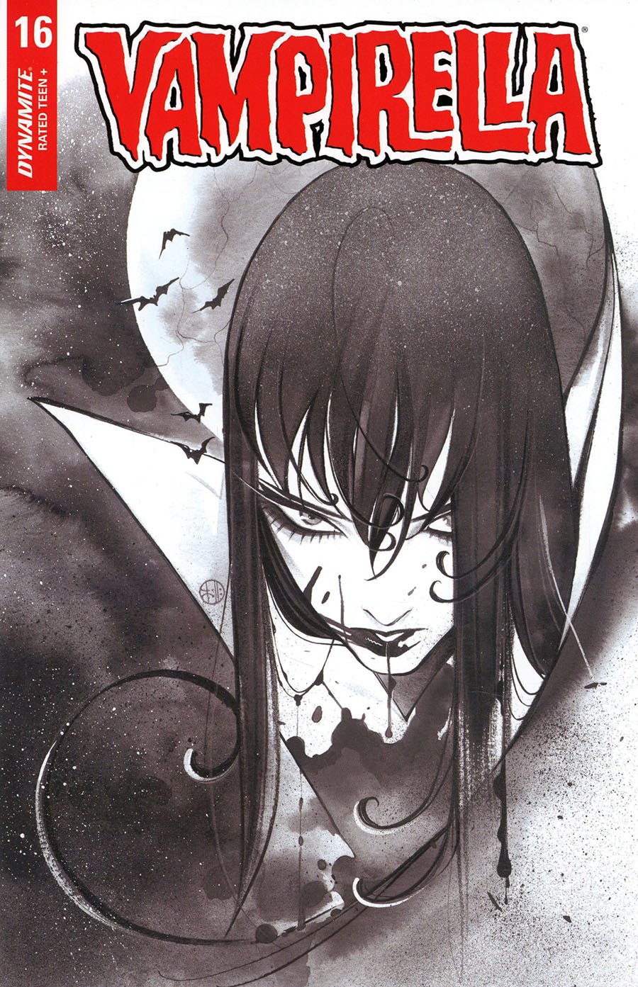 Vampirella Vol 8 #16 Cover Q Incentive Peach Momoko Black & White Cover