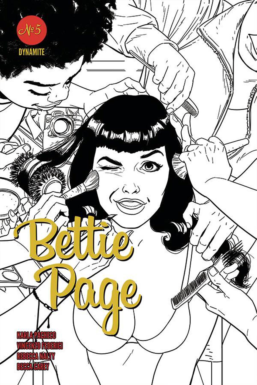 Bettie Page Vol 3 #5 Cover G Incentive Kano Black & White Cover