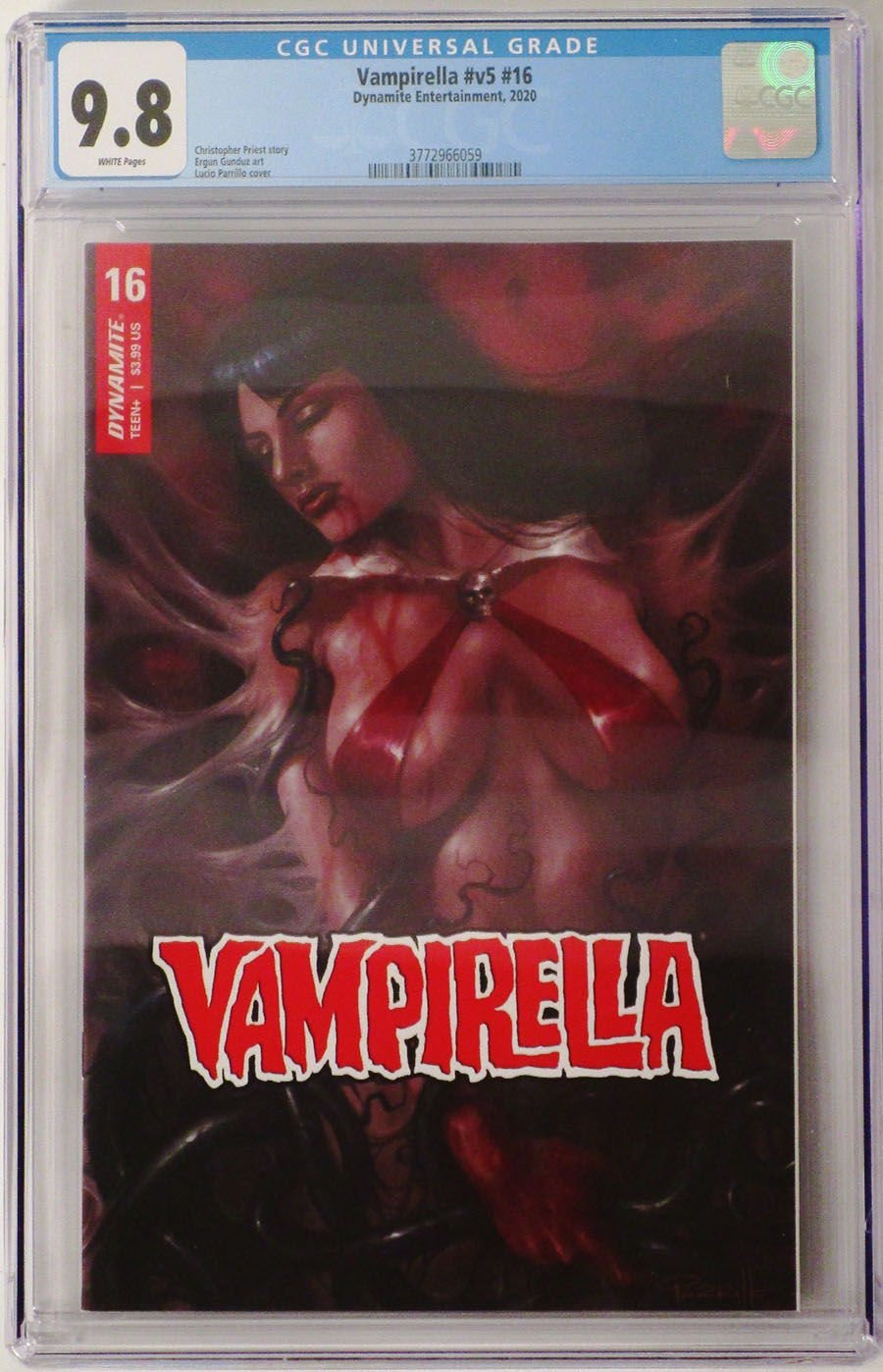 Vampirella Vol 8 #16 Cover V Regular Lucio Parrillo Cover CGC Graded 9.8