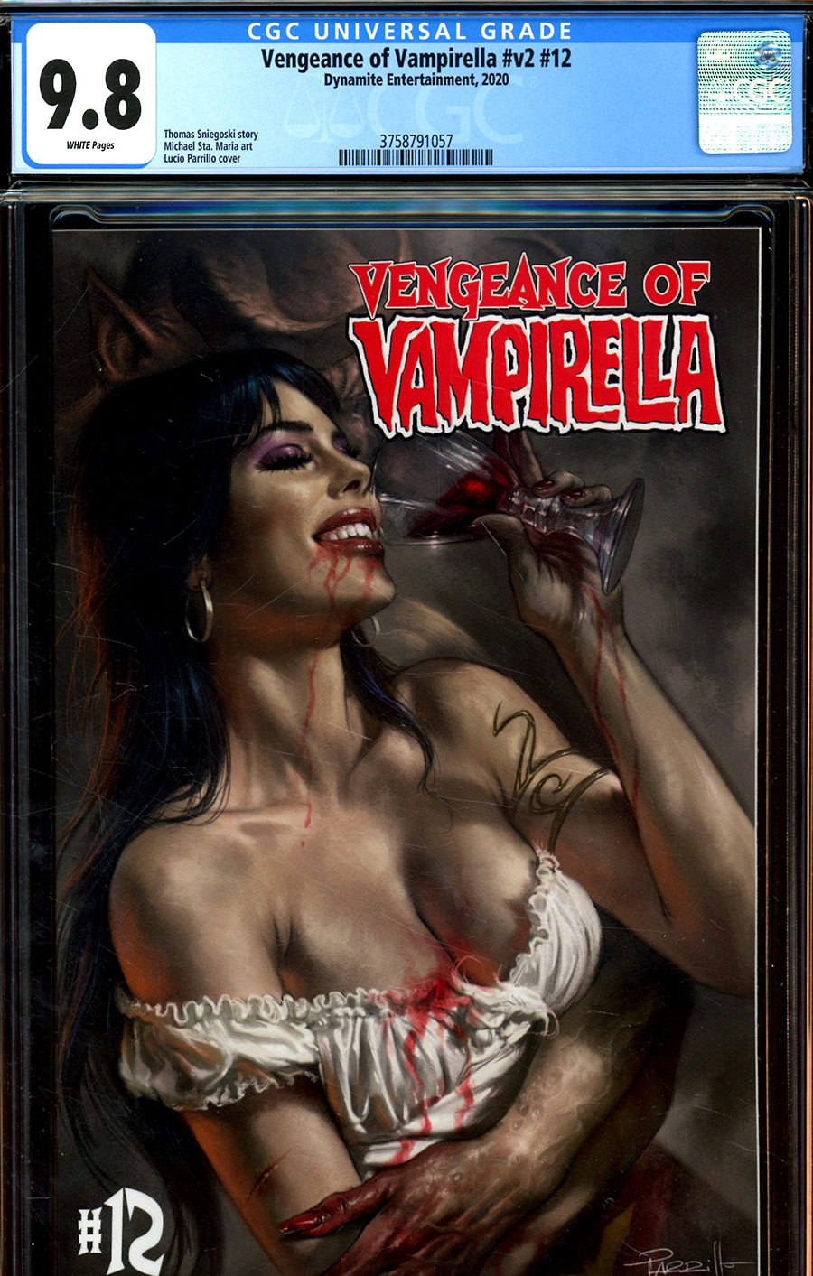Vengeance Of Vampirella Vol 2 #12 Cover R Regular Lucio Parrillo Cover CGC Graded