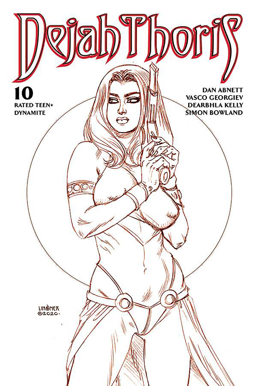 Dejah Thoris Vol 3 #10 Cover T Rare Limited Edition Joseph Michael Linsner Martian Red Cover