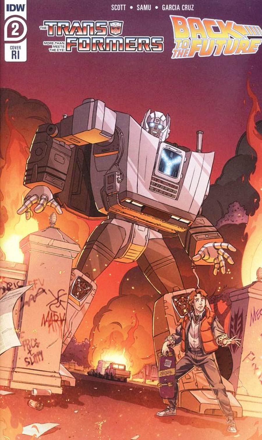 Transformers Back To The Future #2 Cover C Incentive Dan Schoening Variant Cover