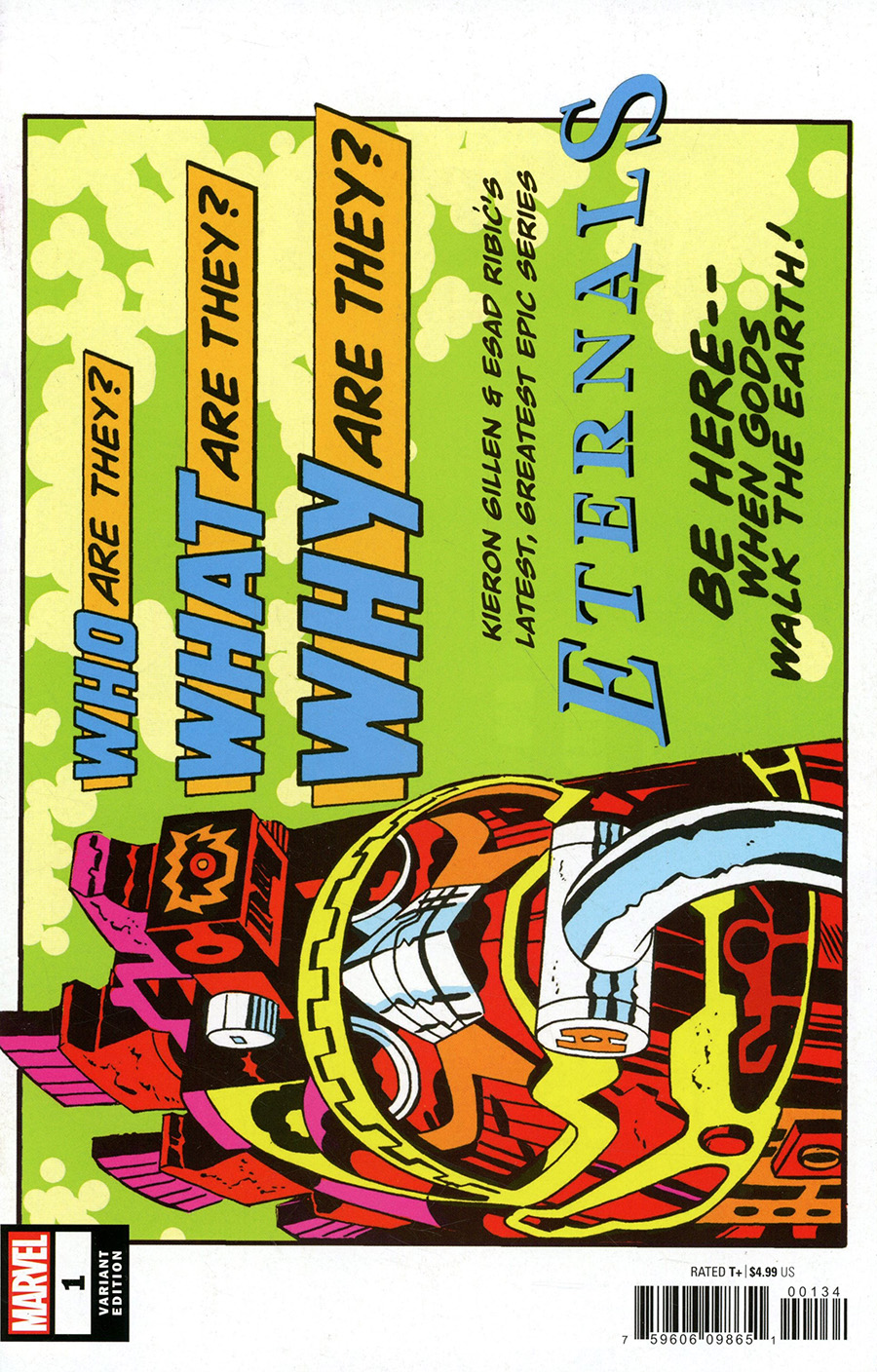 Eternals Vol 5 #1 Cover Z-H Incentive Jack Kirby Hidden Gem Variant Cover