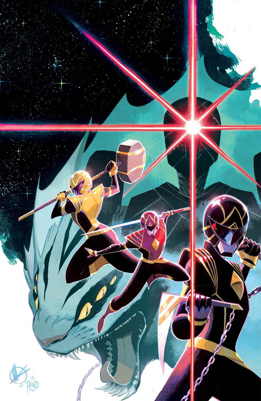 Power Rangers #1 Cover H Incentive Matteo Scalera Undressed Cover