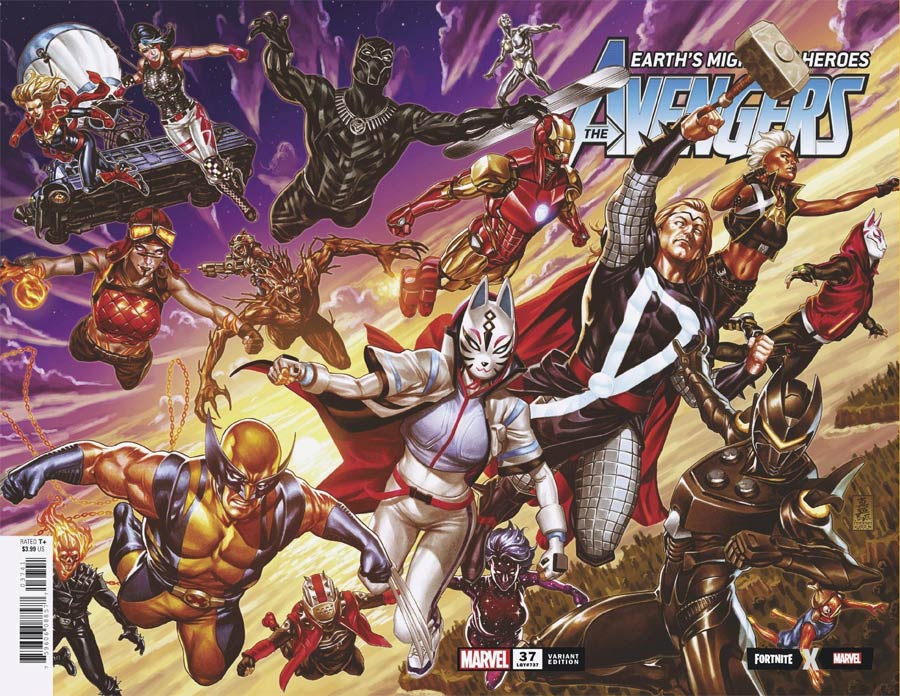 Avengers Vol 7 #37 Cover D Variant Mark Brooks Fortnite Wraparound Cover