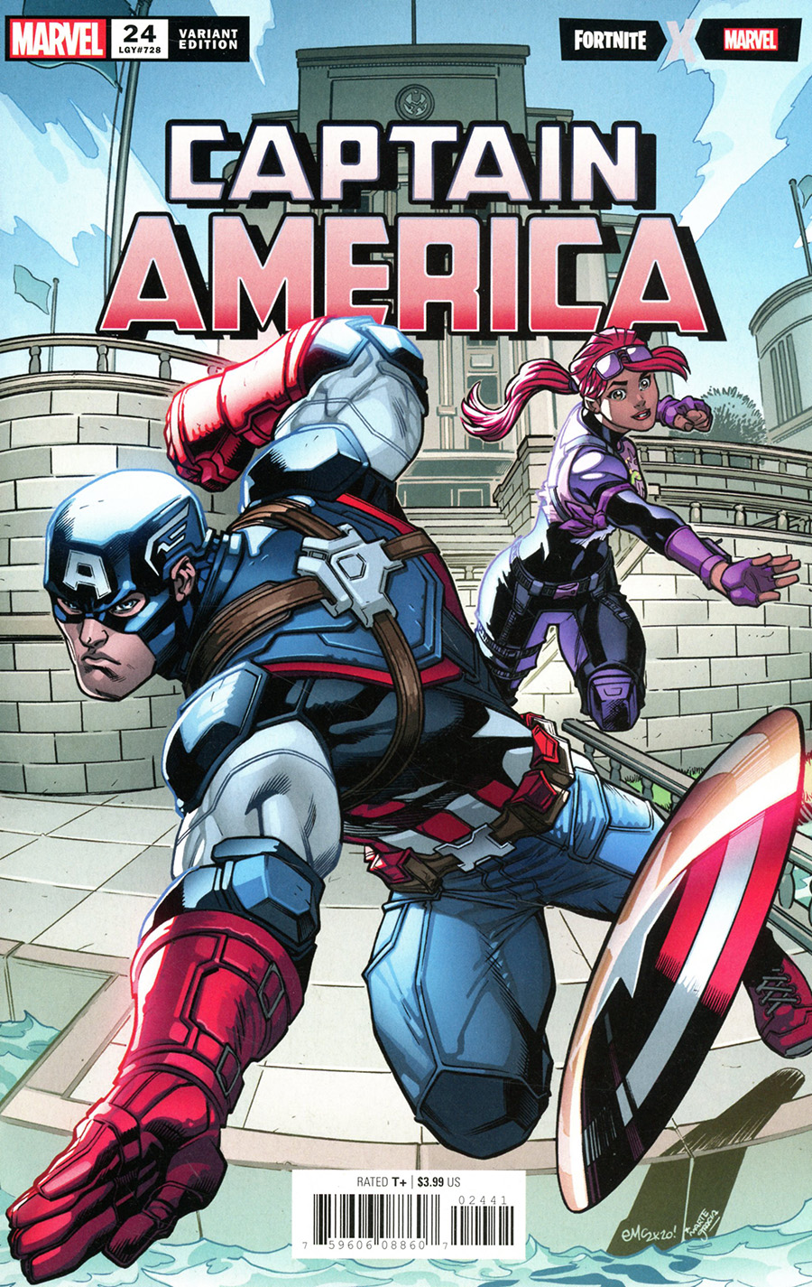 Captain America Vol 9 #24 Cover D Variant Ed McGuinness Fortnite Cover