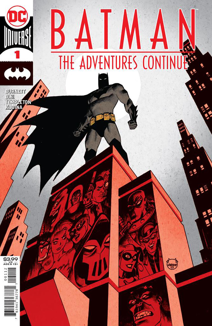 Batman The Adventures Continue #1 Cover G 2nd Ptg Dave Johnson Recolored Variant Cover