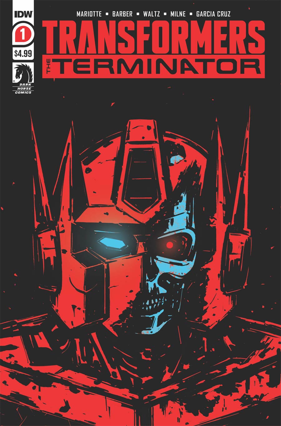 Transformers vs Terminator #1 Cover E 2nd Ptg