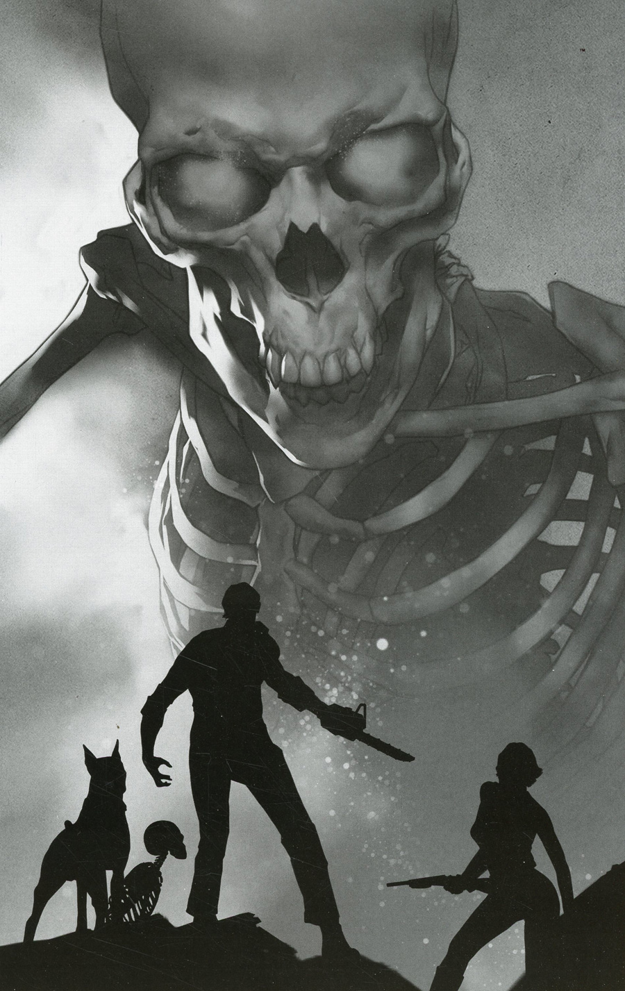 Death To The Army Of Darkness #4 Cover G Incentive Ben Oliver Black & White Virgin Cover
