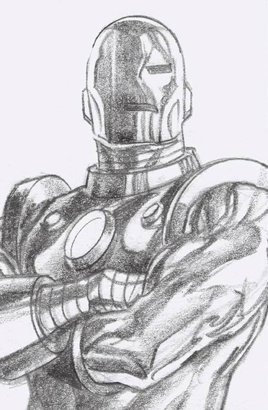 Iron Man Vol 6 #1 Cover H Incentive Alex Ross Timeless Iron Man Virgin Sketch Cover