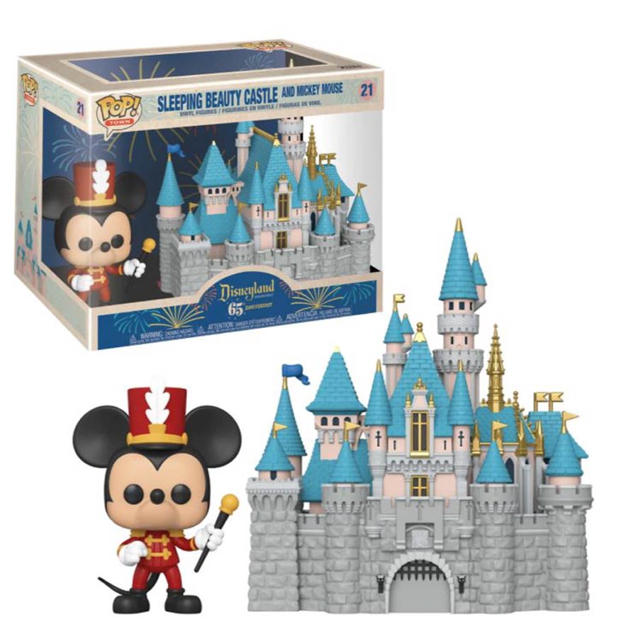 POP Town Disneyland 65th Anniversary Castle With Mickey Vinyl Figure