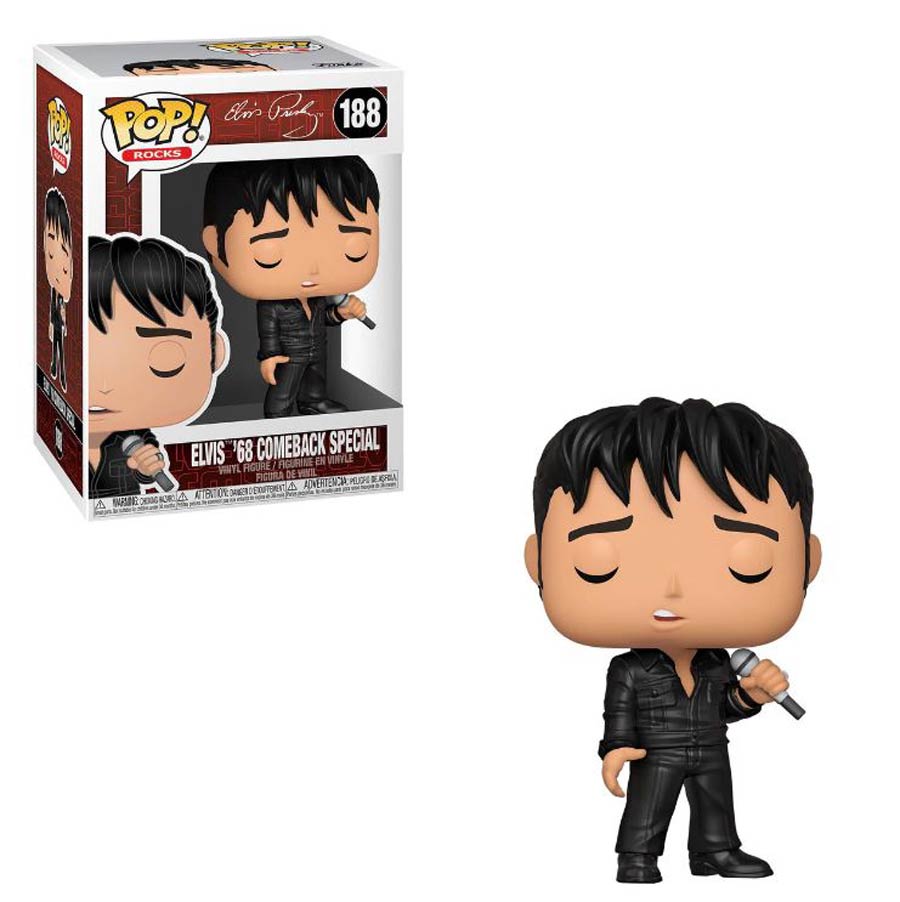 POP Rocks Elvis 68 Comeback Special Vinyl Figure