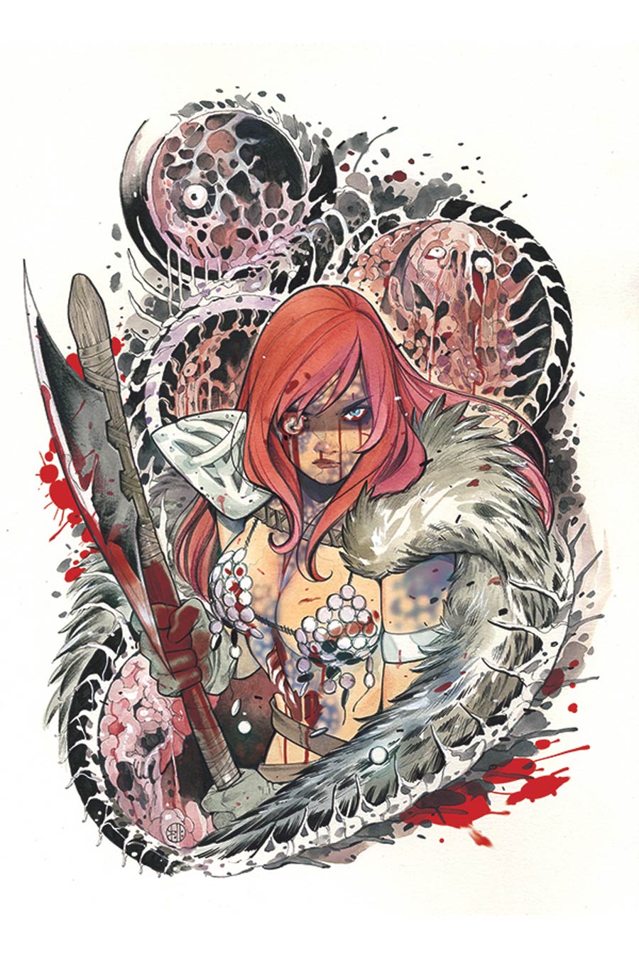 DieNamite #1 Cover Z-A Limited Edition Peach Momoko Red Sonja Zombie Virgin Cover