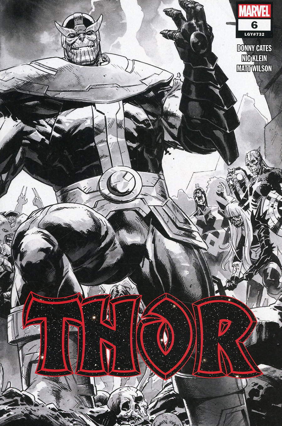 Thor Vol 6 #6 Cover E 2nd Ptg Incentive Nic Klein Sketch Cover