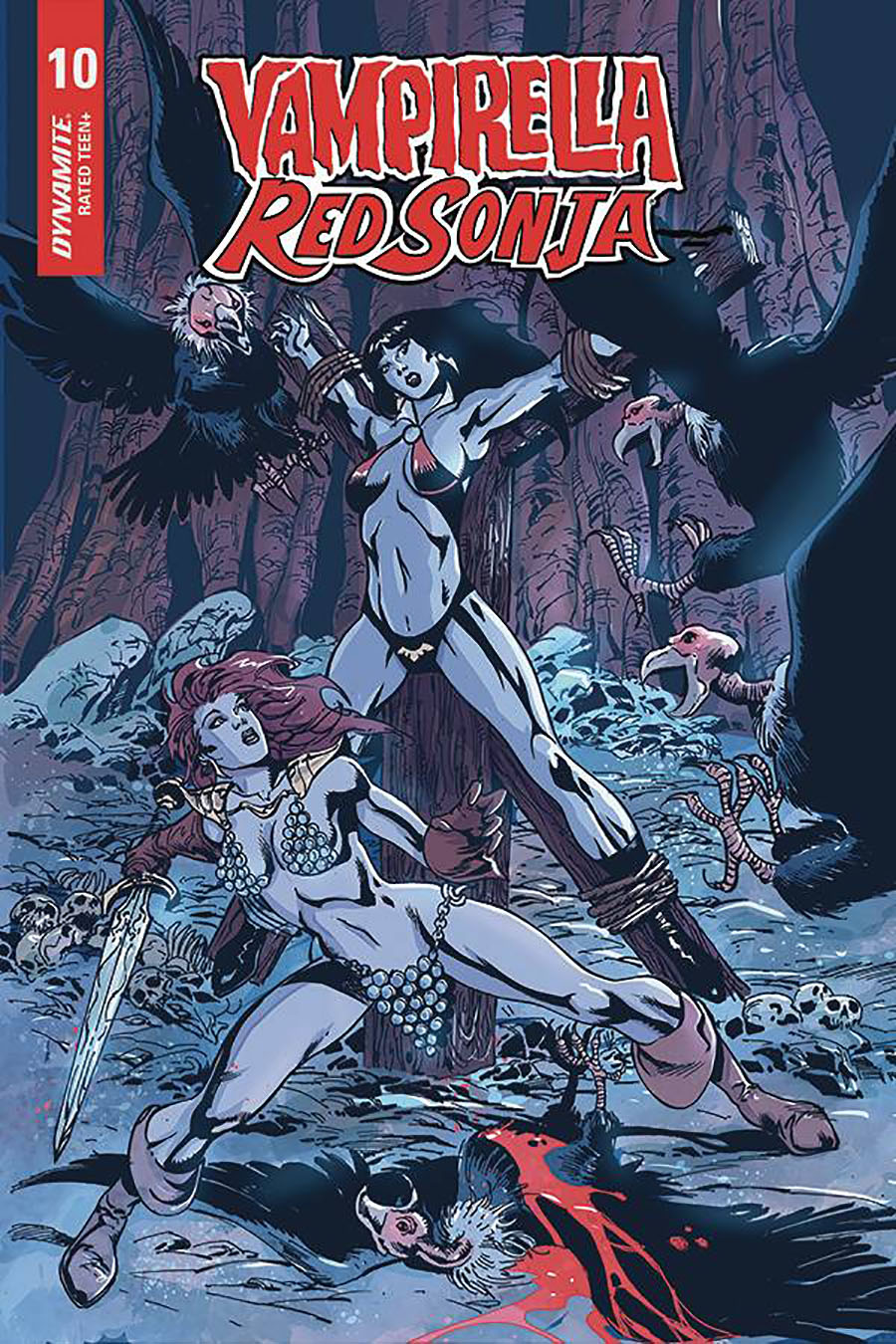 Vampirella Red Sonja #10 Cover F Variant Roberto Castro Cover