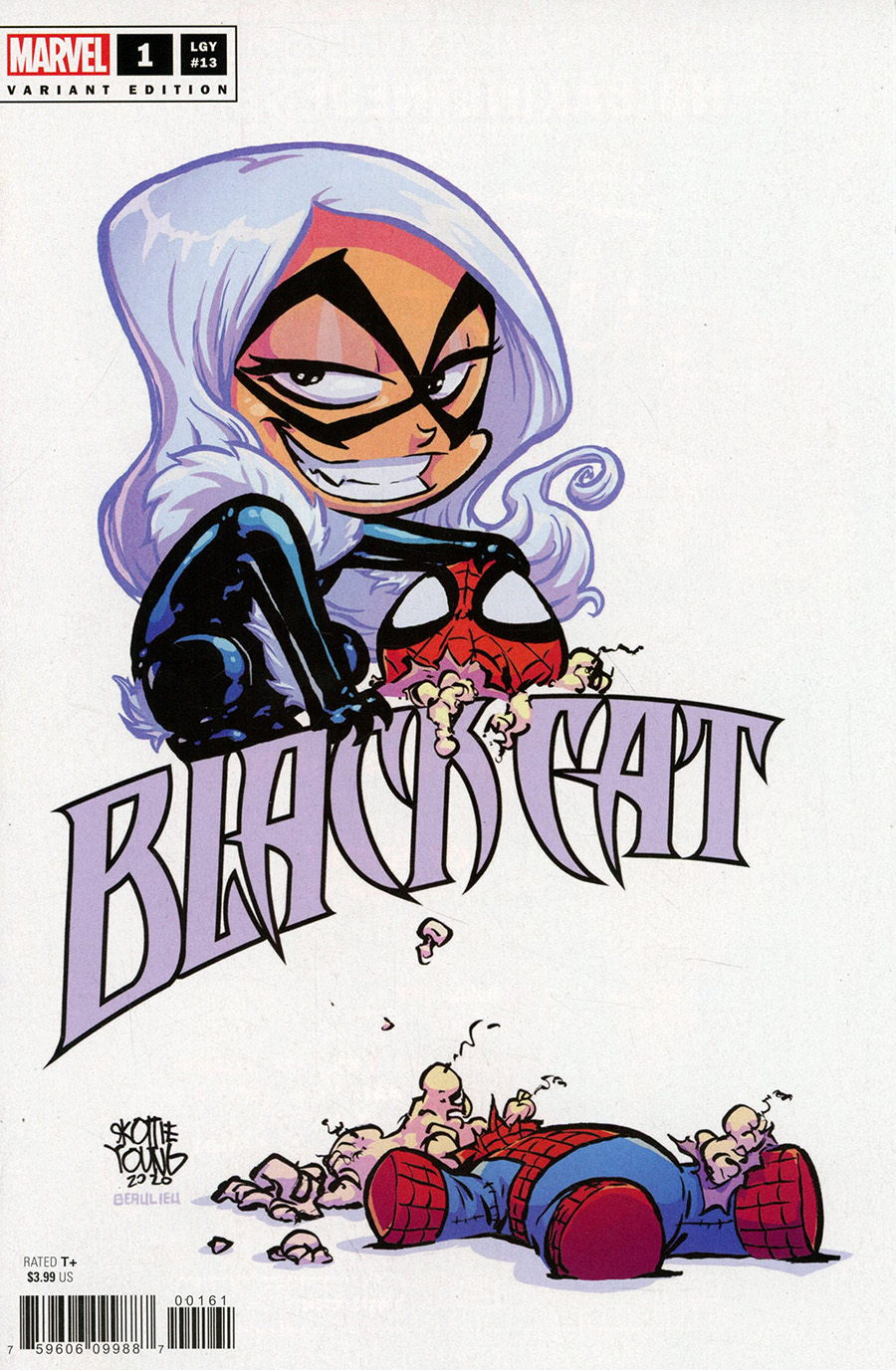 Black Cat Vol 2 #1 Cover D Variant Skottie Young Cover (King In Black Tie-In)