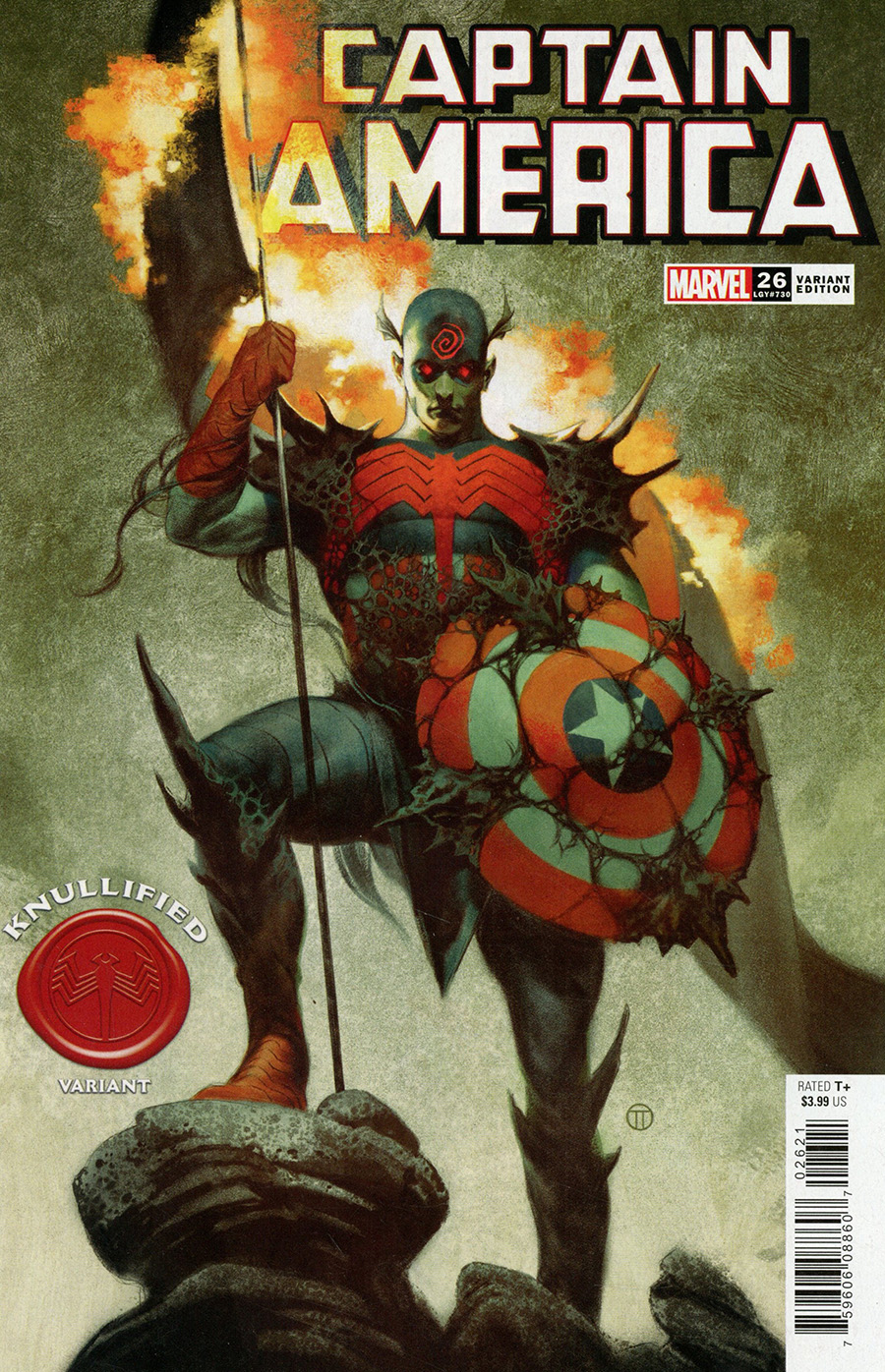 Captain America Vol 9 #26 Cover B Variant Julian Totino Tedesco Knullified Cover
