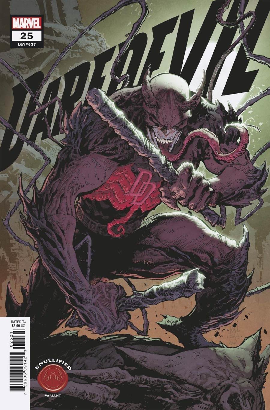 Daredevil Vol 6 #25 Cover B Variant Ken Lashley Knullified Cover