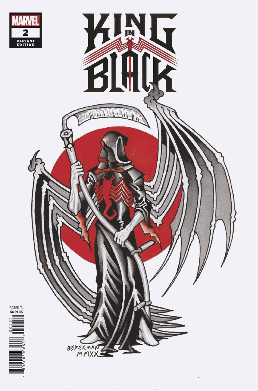 King In Black #2 Cover C Variant Ian Bederman Tattoo Cover