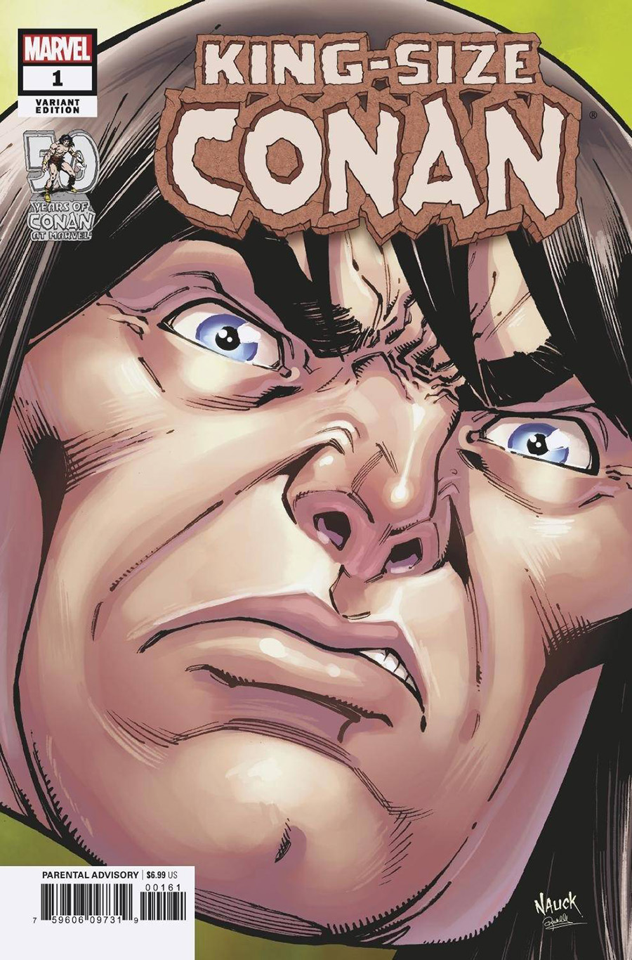 King-Size Conan One Shot Cover C Variant Todd Nauck Headshot Cover