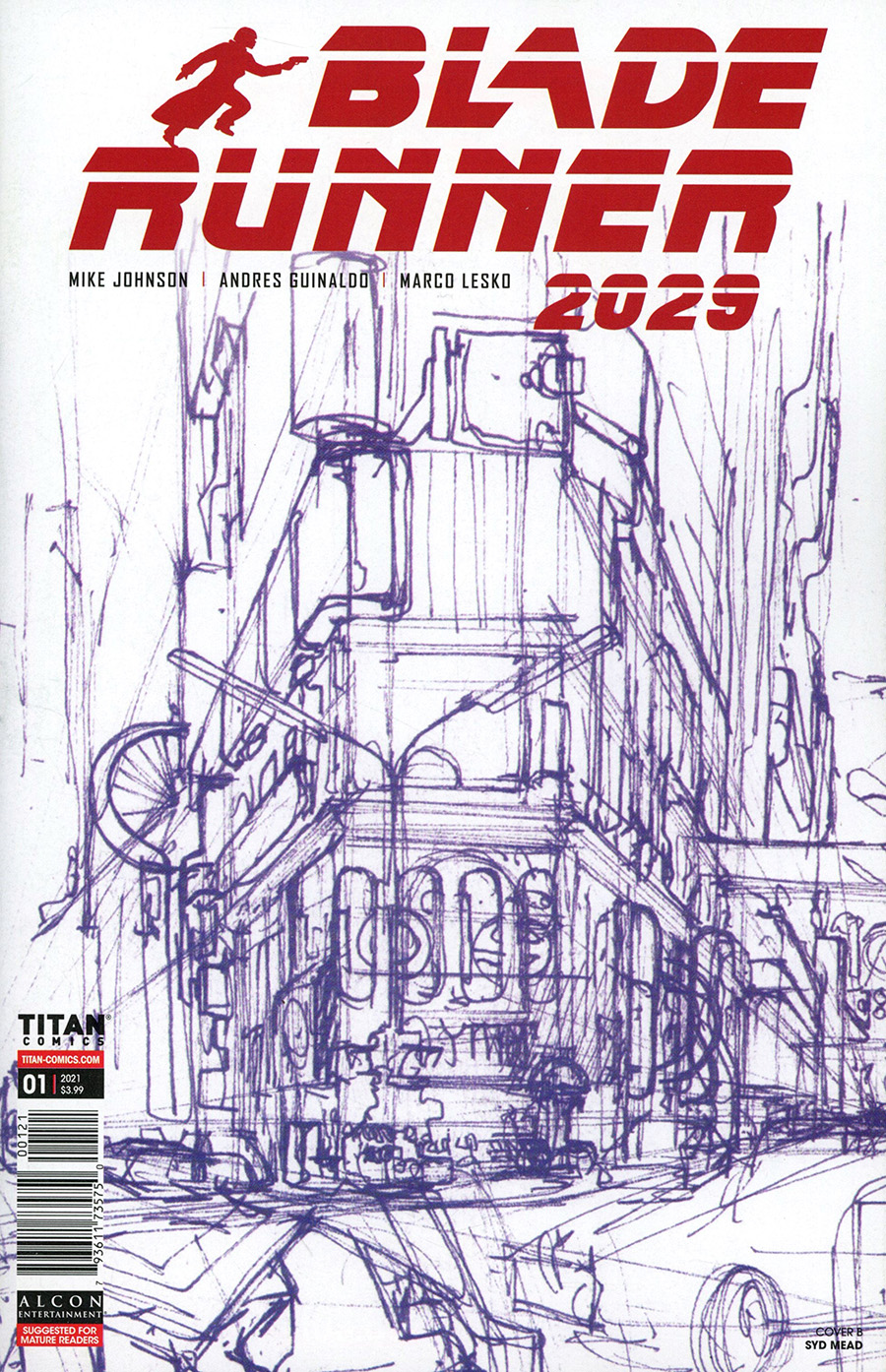 Blade Runner 2029 #1 Cover B Variant Syd Mead Cover