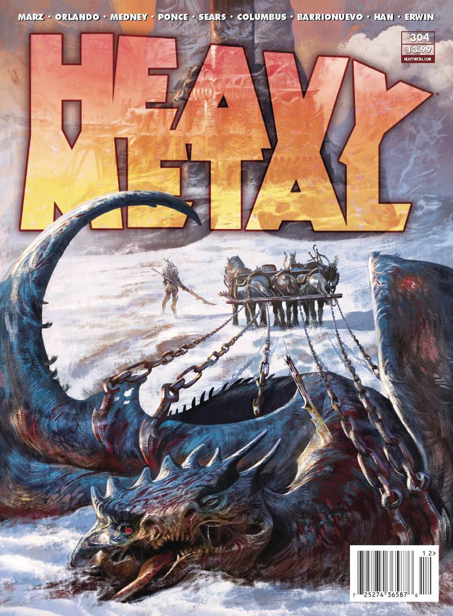 Heavy Metal #304 Cover A Regular Andrea De Dominicis Cover