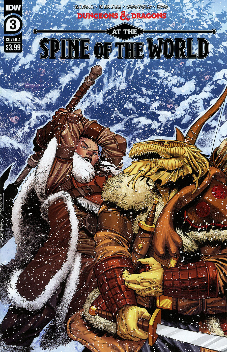 Dungeons & Dragons At The Spine Of The World #3 Cover A Regular Martin Coccolo Cover