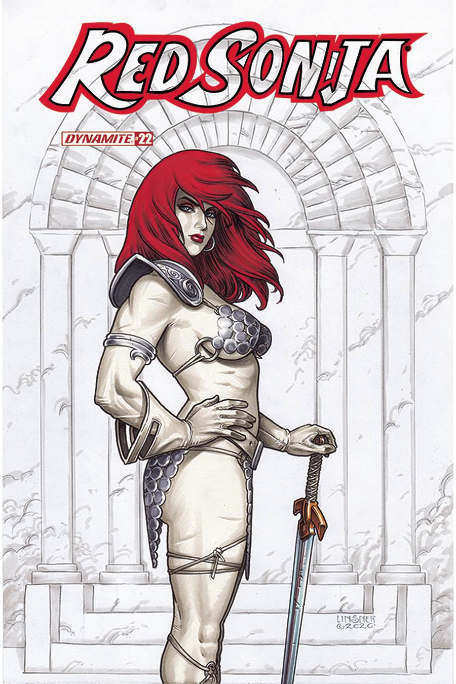 Red Sonja Vol 8 #22 Cover B Variant Joseph Michael Linsner Cover