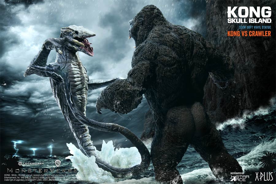 Kong Skull Island Kong vs Crawler Soft Vinyl Figure Set - Normal Version