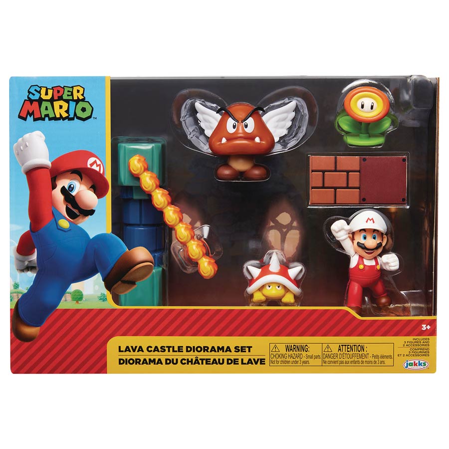 Nintendo 2.5-Inch Figure Lava Castle Diorama Set Case