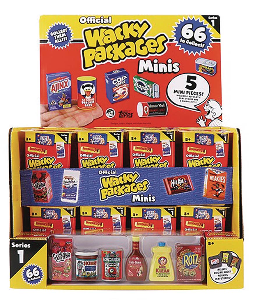 Wacky Packages Minis Series 1 Blind Mystery Box Display