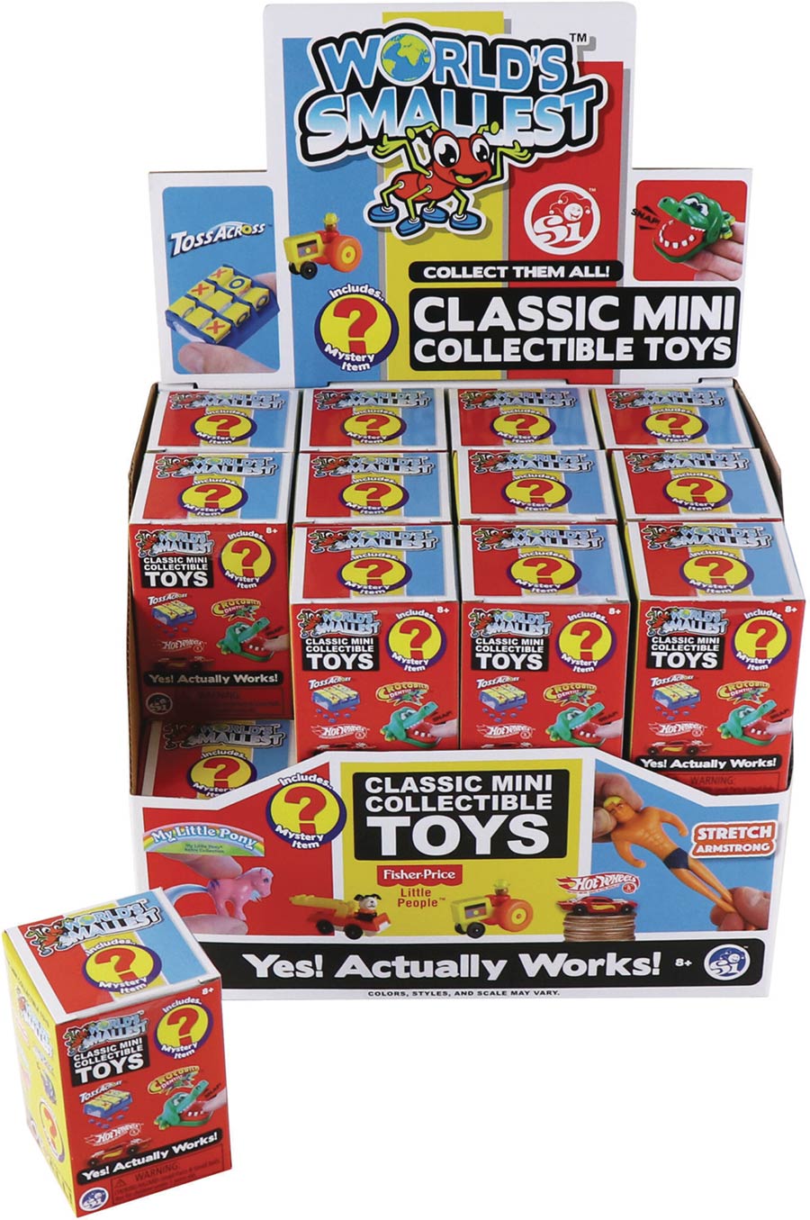 Worlds Smallest Classic Mini Collectible Novelty Toy Series 3 Blind Mystery Box Display Midtown Comics