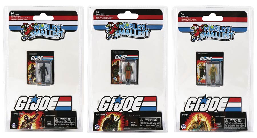 Worlds Smallest GI Joe Micro Action Figure Inner Case Assortment Case