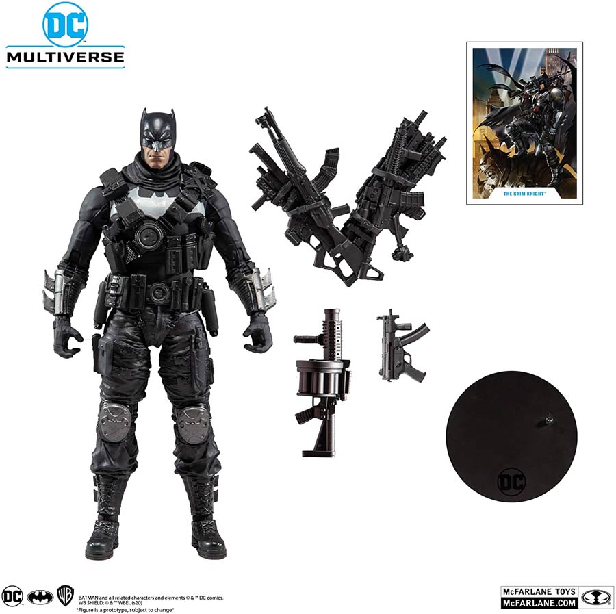 DC Multiverse Dark Nights Metal Grim Knight 7-Inch Scale Action Figure Case