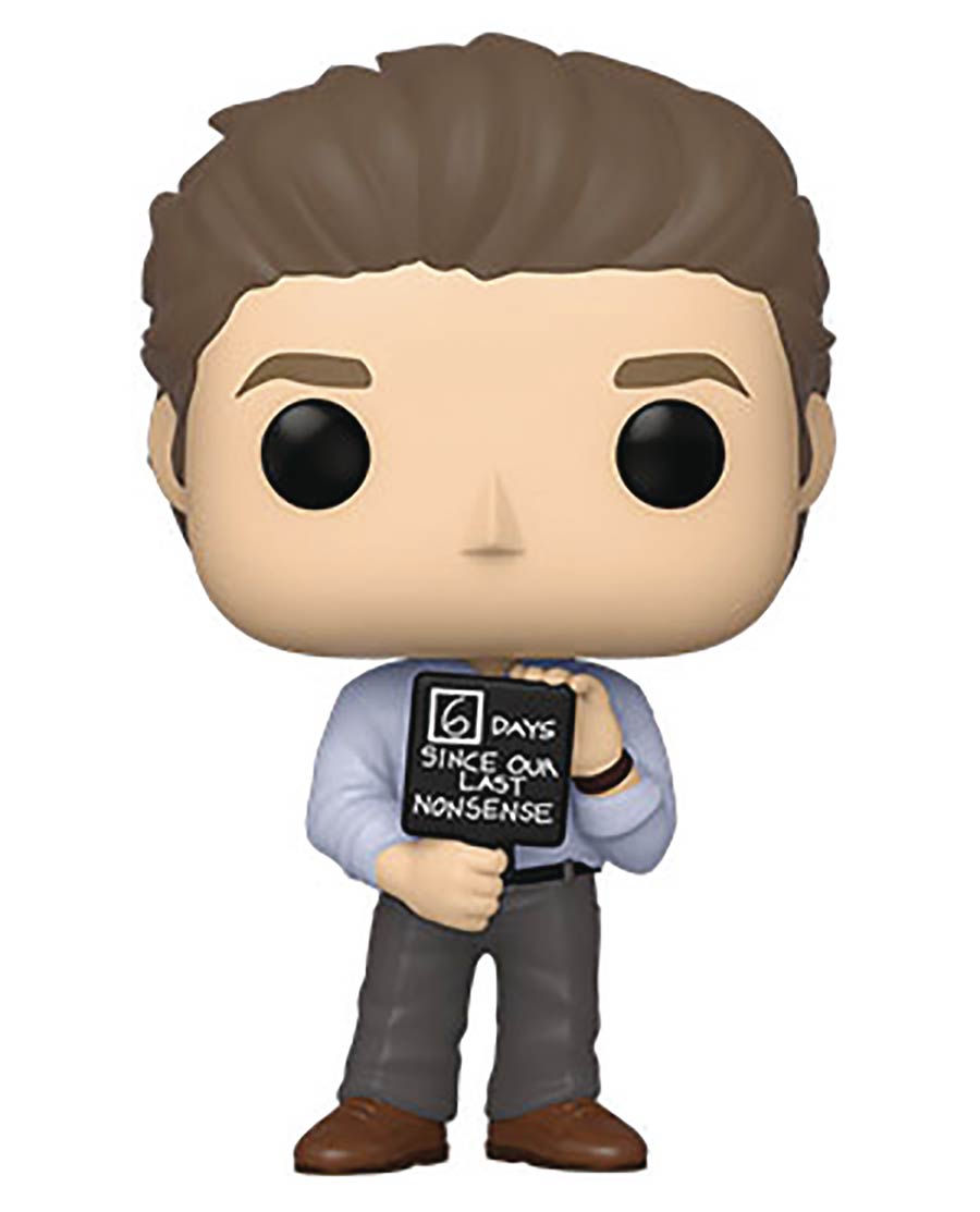 POP Television Office Jim With Nonsense Sign Vinyl Figure