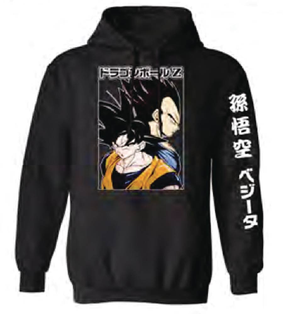 Dragon Ball Z Goku And Vegeta Black Hoodie Large