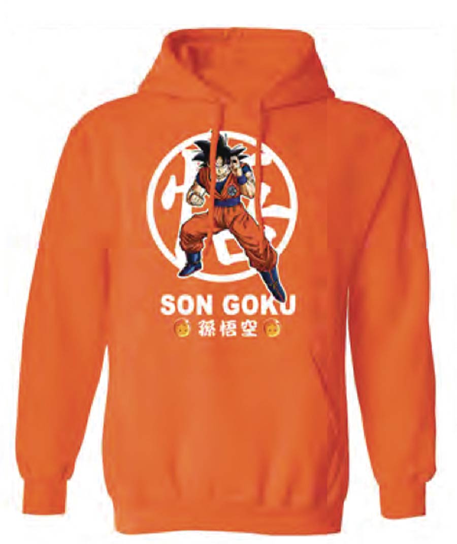 Dragon Ball Z Son Goku Orange Hoodie Medium