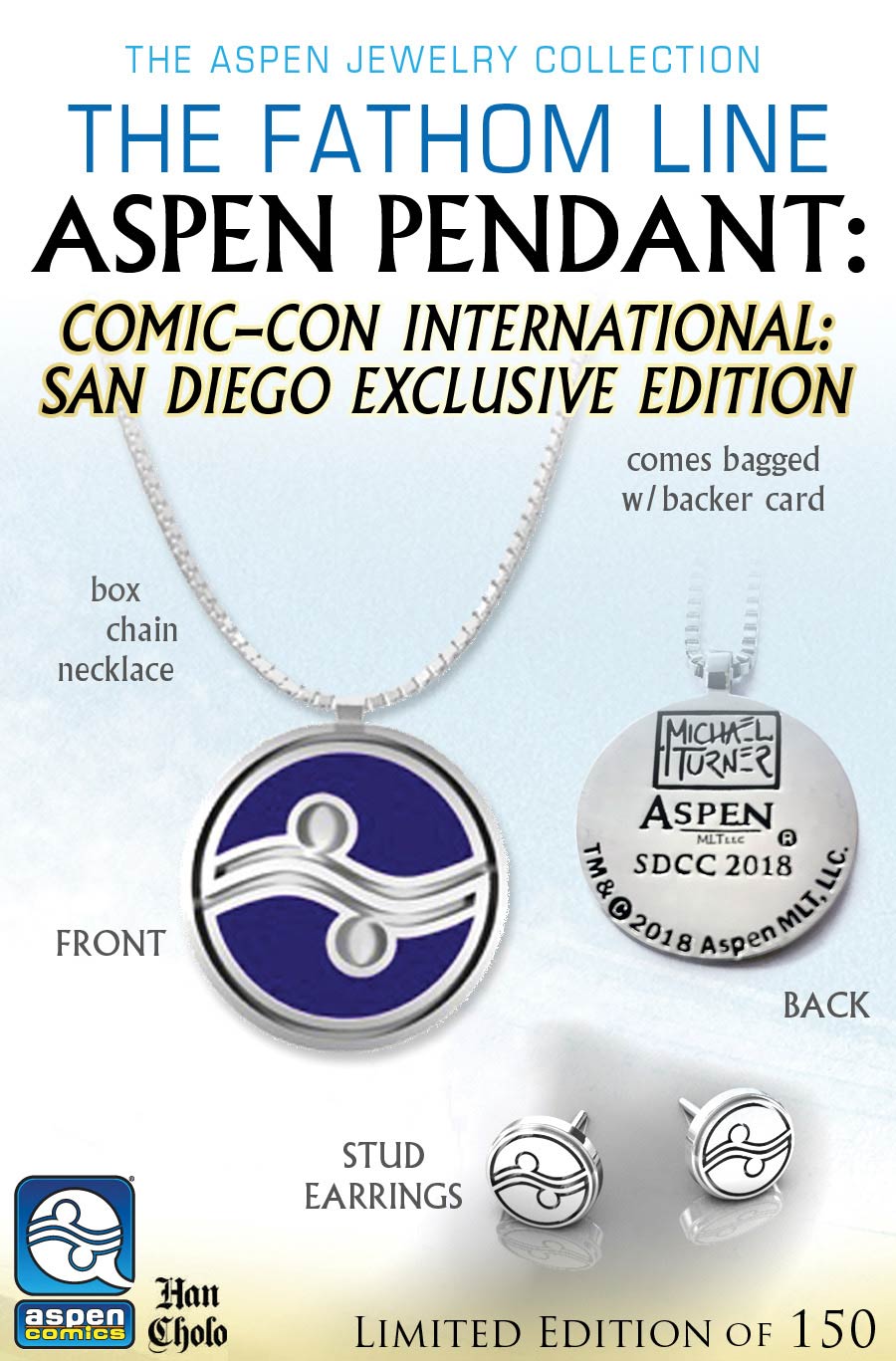 Aspen Pendant & Earrings SDCC 2018 Exclusive Set