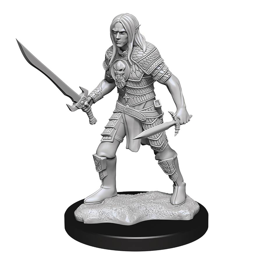 Pathfinder Deepcuts Unpainted Miniature - Elf Fighter Male