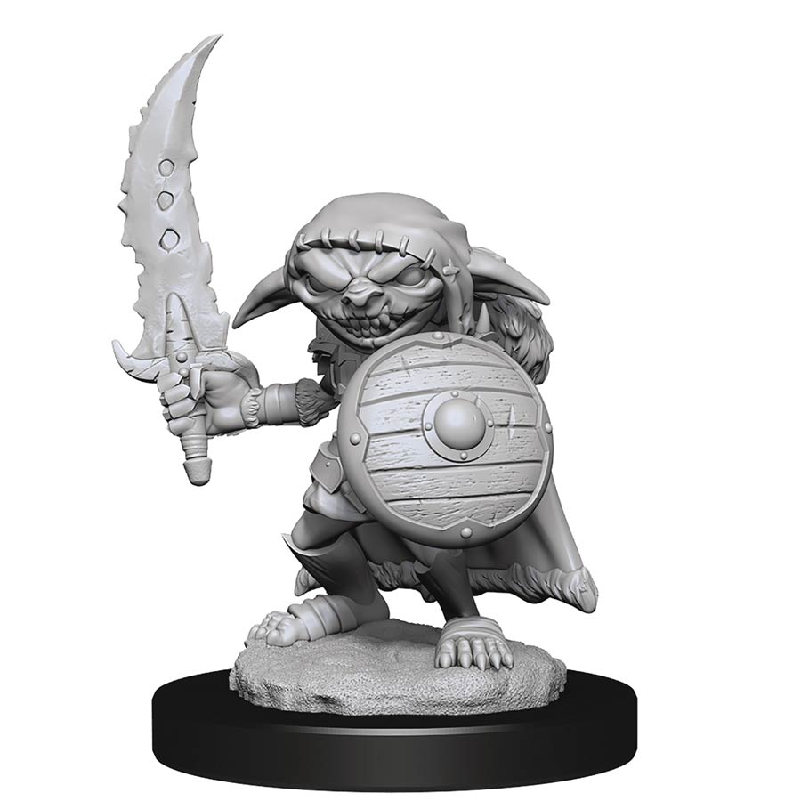 Pathfinder Deepcuts Unpainted Miniature - Goblin Fighter Male